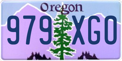 OR license plate 979XGO