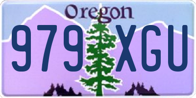 OR license plate 979XGU