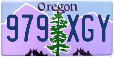 OR license plate 979XGY