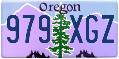 OR license plate 979XGZ