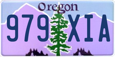 OR license plate 979XIA