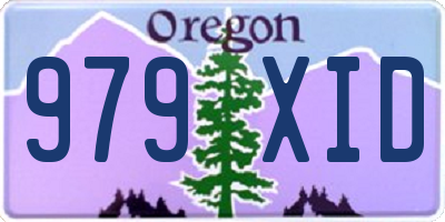 OR license plate 979XID