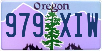 OR license plate 979XIW