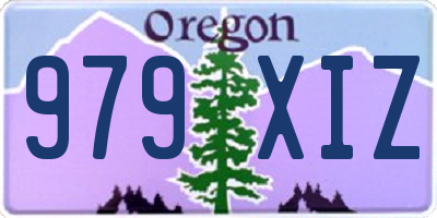OR license plate 979XIZ