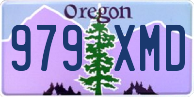 OR license plate 979XMD