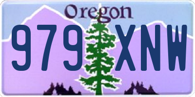 OR license plate 979XNW