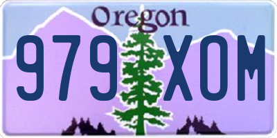 OR license plate 979XOM