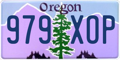OR license plate 979XOP