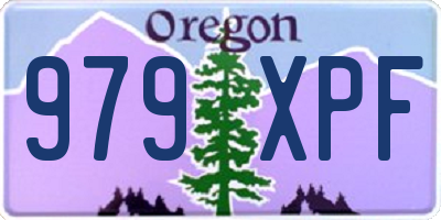 OR license plate 979XPF