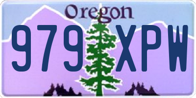 OR license plate 979XPW