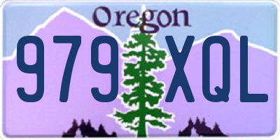 OR license plate 979XQL