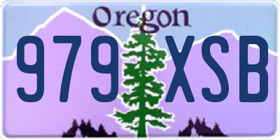 OR license plate 979XSB