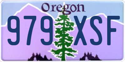 OR license plate 979XSF