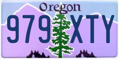 OR license plate 979XTY