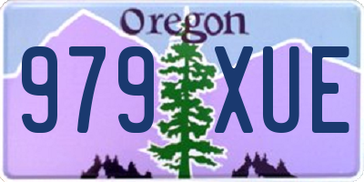 OR license plate 979XUE