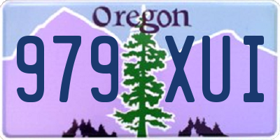 OR license plate 979XUI