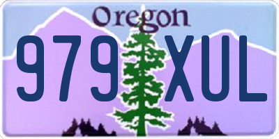 OR license plate 979XUL