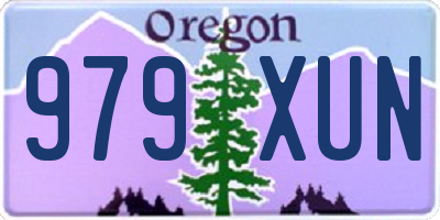 OR license plate 979XUN