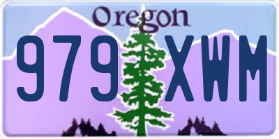 OR license plate 979XWM