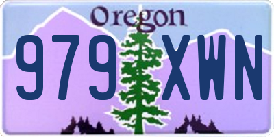 OR license plate 979XWN