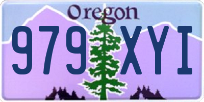OR license plate 979XYI