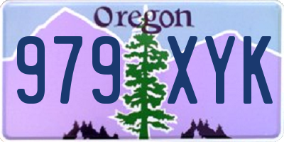 OR license plate 979XYK