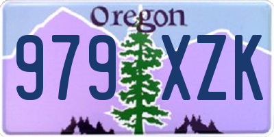OR license plate 979XZK