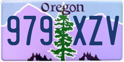 OR license plate 979XZV