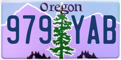 OR license plate 979YAB