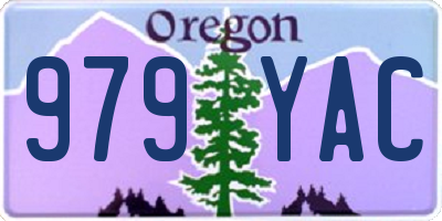 OR license plate 979YAC