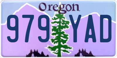 OR license plate 979YAD