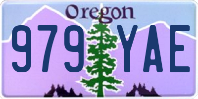 OR license plate 979YAE