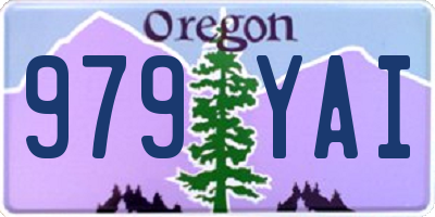 OR license plate 979YAI