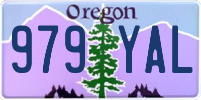 OR license plate 979YAL