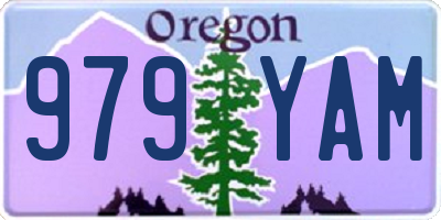 OR license plate 979YAM