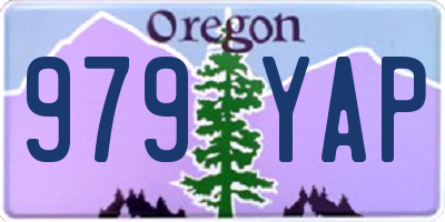 OR license plate 979YAP