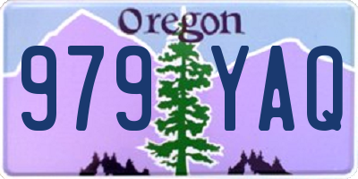 OR license plate 979YAQ