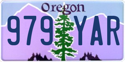 OR license plate 979YAR