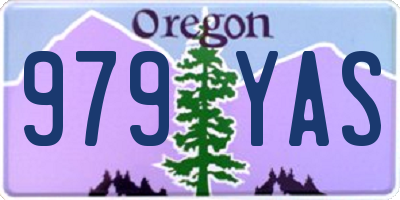 OR license plate 979YAS