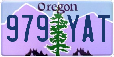 OR license plate 979YAT