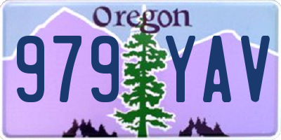 OR license plate 979YAV