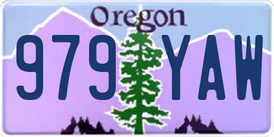 OR license plate 979YAW