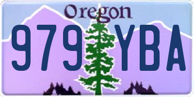 OR license plate 979YBA