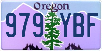 OR license plate 979YBF
