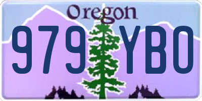 OR license plate 979YBO