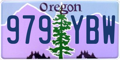 OR license plate 979YBW