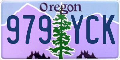 OR license plate 979YCK