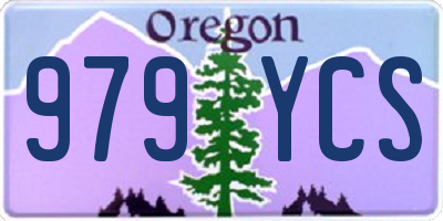 OR license plate 979YCS