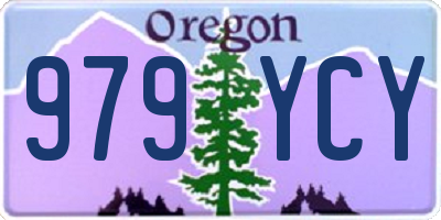 OR license plate 979YCY