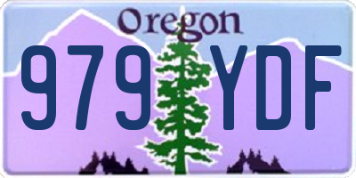 OR license plate 979YDF